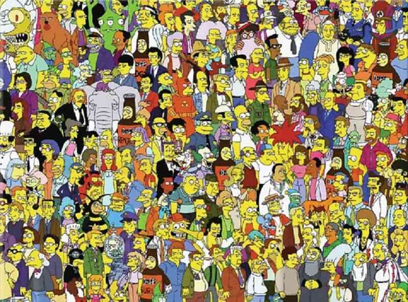 Encontre-o-Sr-Burns-entre-os-personagens-do-Simpsons Desafio: Encontre o Sr Burns entre os personagens do Simpsons