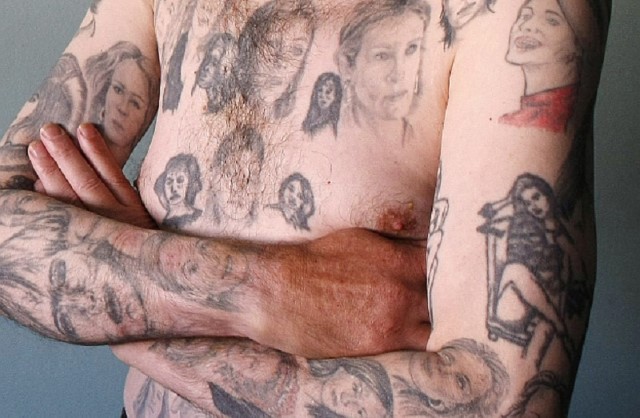 tatuagens-de-julia-roberts1 Chileno tem 82 tatuagens da Julia Roberts pelo corpo
