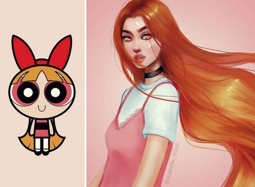 Florzinha-As-Meninas-Super-Poderosas Os 21 personagens recriados por Ilustradora